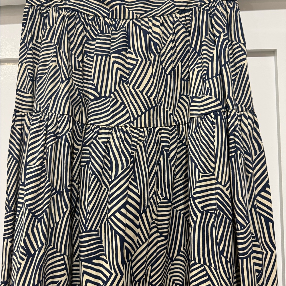 STAUD Sea Skirt ~ Navy Mosaic. Size 6. Worn once - Picture 7 of 13